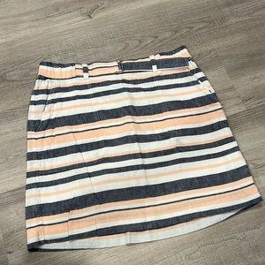 Banana Republic Striped Linen Skirt